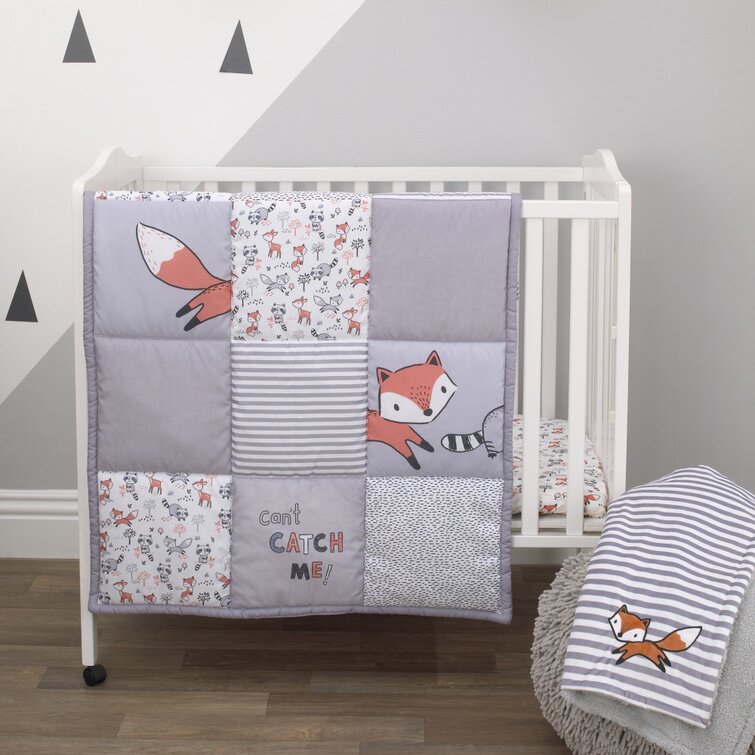 Fox themed crib store bedding